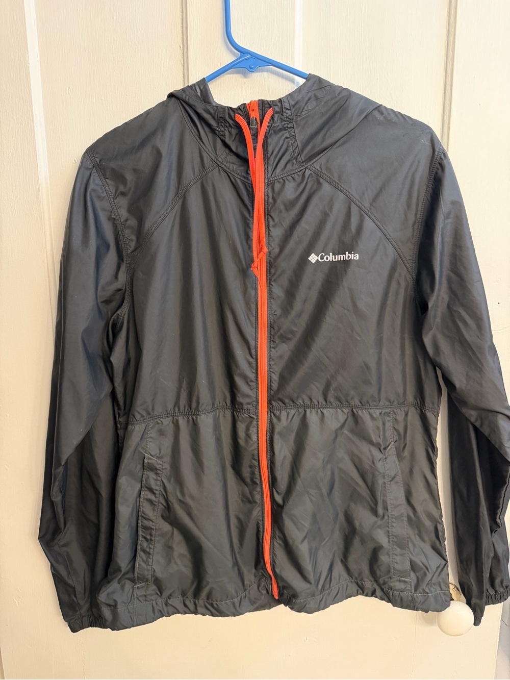 Columbia Women's Black Windbreaker Jacket with Zipper